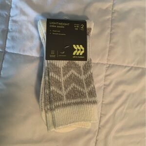 NWT All in Motion Lightweight Crew Socks